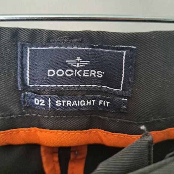 Dockers D2 Black Straight Fit Pants Men's 40x32 - Picture 5 of 6